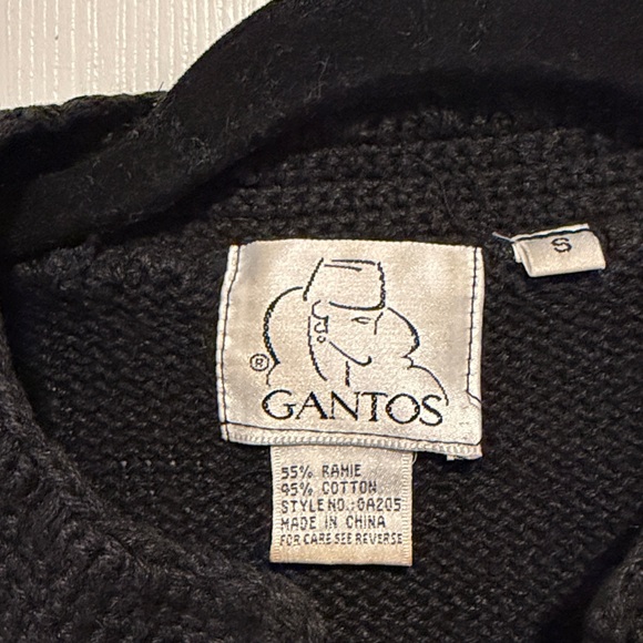 Vintage Embellished Napoleon Sweater Jacket with Tassels Black Gold Size Small - Picture 9 of 12